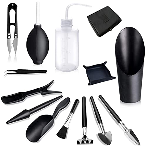 HASTHIP 14Pcs Gardening Tools Succulent Plant Set - Pink Succulent Gardening Kit - Home Garden Plant Care Tool - Beginners Garden Tools - Suitable for Small Plants, Transplanting, Succulent Planting HASTHIP 14Pcs Gardening Tools Succulent Plant Set - Pink Succulent Gardening Kit - Home Garden Plant Care Tool - Beginners Garden Tools - Suitable for Small Plants, Transplanting, Succulent Planting